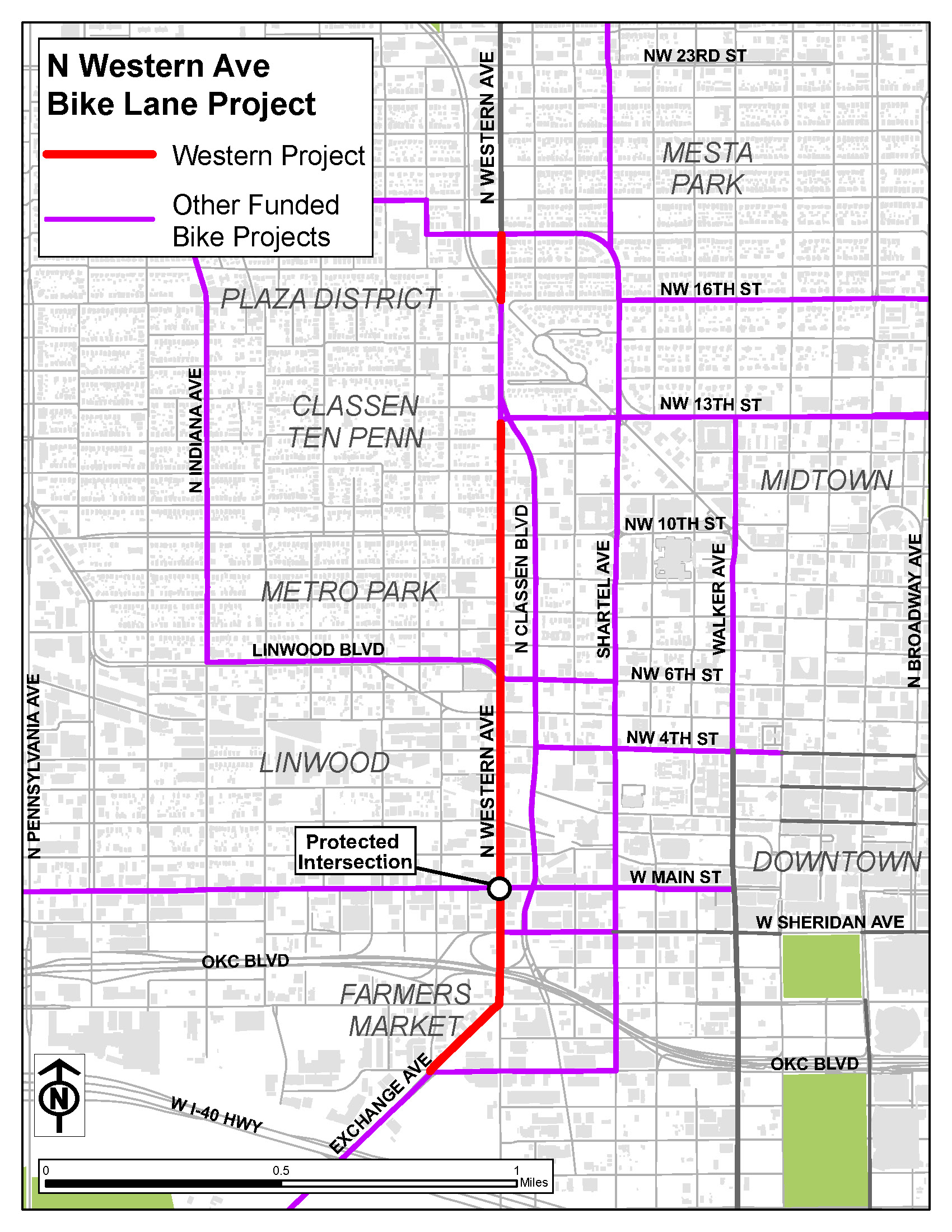 Western Ave Map