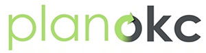 planokc logo in lime green and black