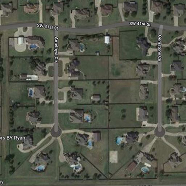 Subdivision_Cemetery Road at SW 44th_Aerial map