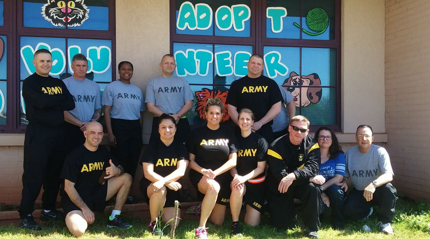 A group of volunteers at the Oklahoma City Animal Shelter