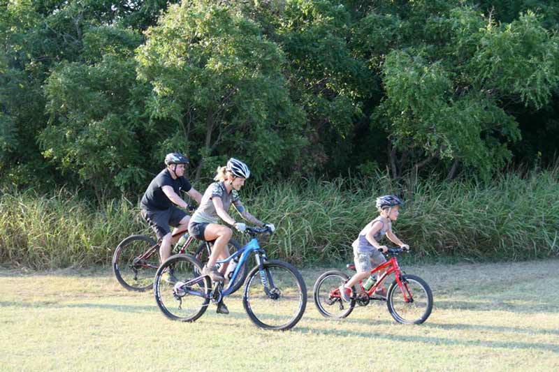 Families can enjoy off-road cycling in Oklahoma City