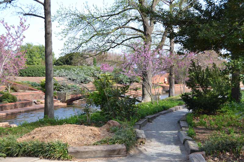 The Will Rogers Gardens provide a pristine get-away in a colorful garden setting.