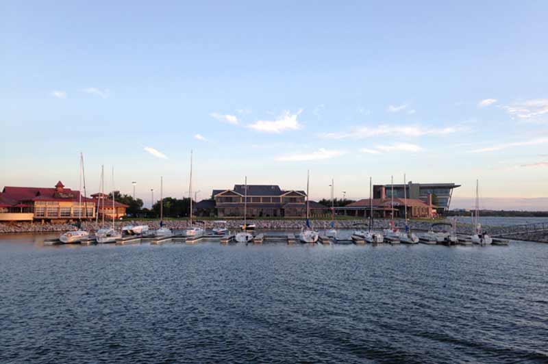 Lake Hefner boating fishing East Wharf water recreation