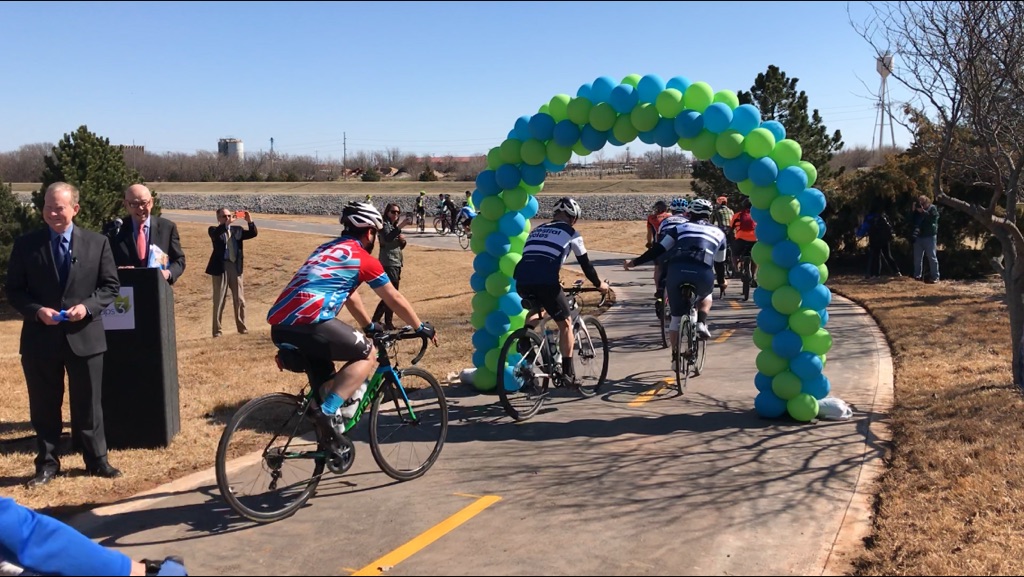 Will Rogers Trail ribbon cutting